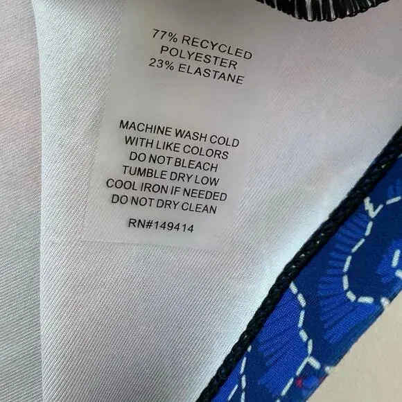 Johnny Was Bee Active Polo Top T-Shirt Short Sleeve Multi-Color Print M - Picture 8 of 8